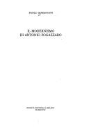 Il modernismo di Antonio Fogazzaro by Paolo Marangon