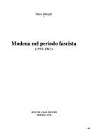 Cover of: Modena nel periodo fascista (1919-1943) by Pietro Alberghi