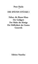 Cover of: Die späten Stücke