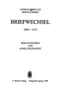 Cover of: Briefwechsel by Konrad Burdach