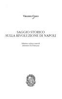 Cover of: Saggio storico sulla rivoluzione di Napoli