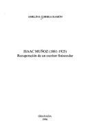 Cover of: Isaac Muñoz (1881-1925): recuperación de un escritor finisecular