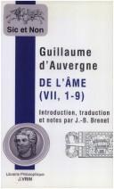Cover of: De l'âme, VII, 1-9