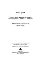Cover of: Antología, verso y prosa