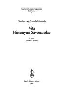 Cover of: Vita Hieronymi Savonarolae by Giovanni Pico della Mirandola