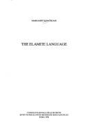 Cover of: The Elamite language by M. L. Khachikđiưan