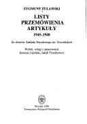 Cover of: Listy, przemówienia, artykuły, 1945-1948: ze zbiorów Zakładu Narodowego im. Ossolińskich
