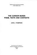 Cover of: The Cursor mundi by Thompson, John J.