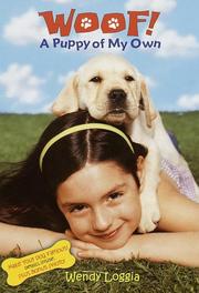 Cover of: A puppy of my own by Wendy Loggia