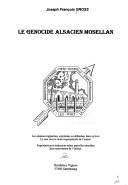 Cover of: Le génocide alsacien mosellan