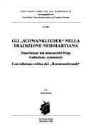 Cover of: Gli "Schwanklieder" nella tradizione Neidhartiana by Paolo Marelli