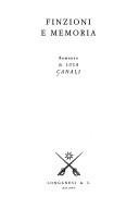 Cover of: Finzioni e memoria: romanzo