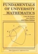 Fundamentals of university mathematics by C. M. McGregor