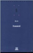Cover of: Frammenti by Alcaeus