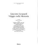 Cover of: Giacomo Leopardi: viaggio nella memoria