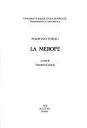 Cover of: La Merope / Pomponio Torelli ; a cura di Vincenzo Guercio.