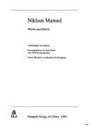 Cover of: Werke und Briefe by Niklaus Manuel