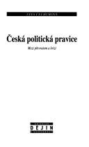 Cover of: Česká politická pravice: mezi převratem a krizí