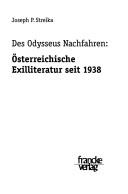 Des Odysseus Nachfahren by Joseph Strelka