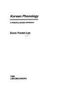 Cover of: Korean phonology: a principle-based approach