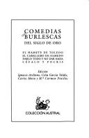Cover of: Comedias burlescas del Siglo de Oro