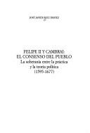 Cover of: Felipe II y Cambrai: el consenso del pueblo: la soberanía entre la práctica y la teoría política, 1595-1677