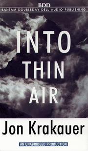 Cover of: Into Thin Air by Jon Krakauer