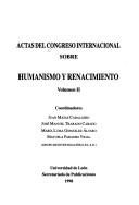 Congreso Internacional Sobre Humanismo y Renacimiento by Congreso Internacional sobre Humanismo y Renacimiento (1996 Universidad de León)