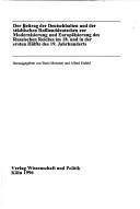 Cover of: Der Beitrag der Deutschbalten und der städtischen Russlanddeutschen zur Modernisierung und Europäisierung des Russischen Reiches im 18. und in der ersten Hälfte des 19. Jahrhunderts