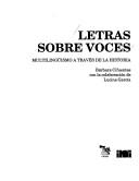 Cover of: Letras sobre voces by Bárbara Cifuentes