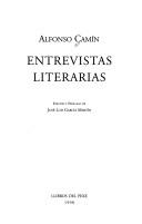 Cover of: Entrevistas literarias