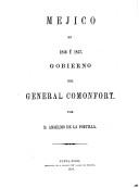 Cover of: México en 1856 y 1857 by Anselmo de la Portilla