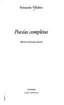Cover of: Poesías completas by Fernando Villalón