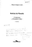 Cover of: Notícias do Planalto by Mario Sergio Conti