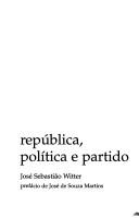 Cover of: República, política e partido