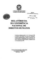 Cover of: Relatório da III Conferência Nacional de Direitos Humanos
