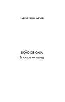 Cover of: Lição de casa & poemas anteriores