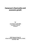 Cover of: Cameroon's fiscal policy and economic growth