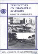 Cover of: Perspectives on urban-rural synergies: report of a colloquium.