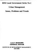 Cover of: Urban management: issues, problems, and trends