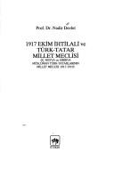 Cover of: 1917 Ekim İhtilali ve Türk-Tatar Millet Meclisi by Nadir Devlet