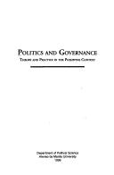 Cover of: Politics and governance | 