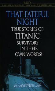 Cover of: That Fateful Night by Geoffrey Giuliano
