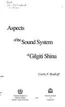 Cover of: Aspects of the sounds system of Gilgit Shina