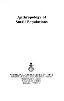 Anthropology of small populations. by 
