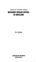 Cover of: Modern Indian novel in English | Pathak, R. S. Dr.