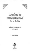 Antologia de poesia devocional de la India by Jesús Aguado