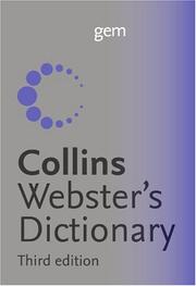 Cover of: Collins Gem Webster's Dictionary 3E (Collins Gem)