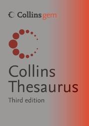 Cover of: Collins Thesaurus A-Z (Collins Gem)