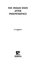 Cover of: The Indian state after independence